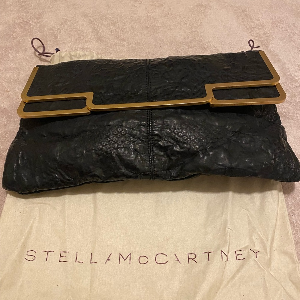 Stella McCartney Black Bag with Gold Trim